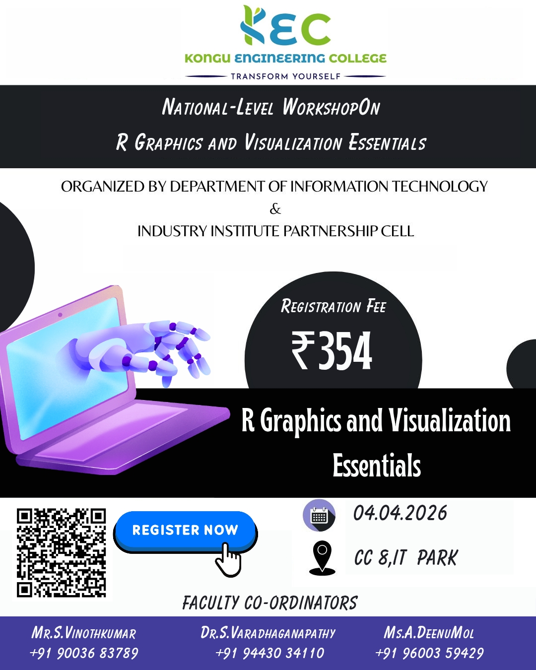 R Graphics and Visualization and Essentials 2026 Worshop and Seminar Poster 